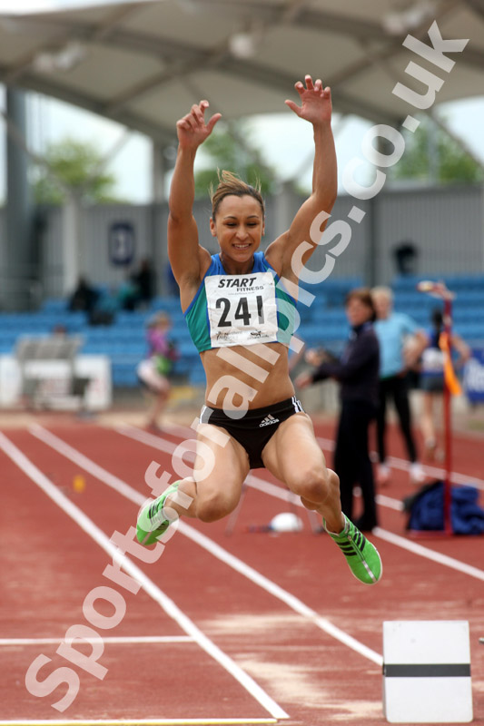 Jessica Ennis (City of Sheffield) winner of the long jump, Northern Championships, Sport City Manchester